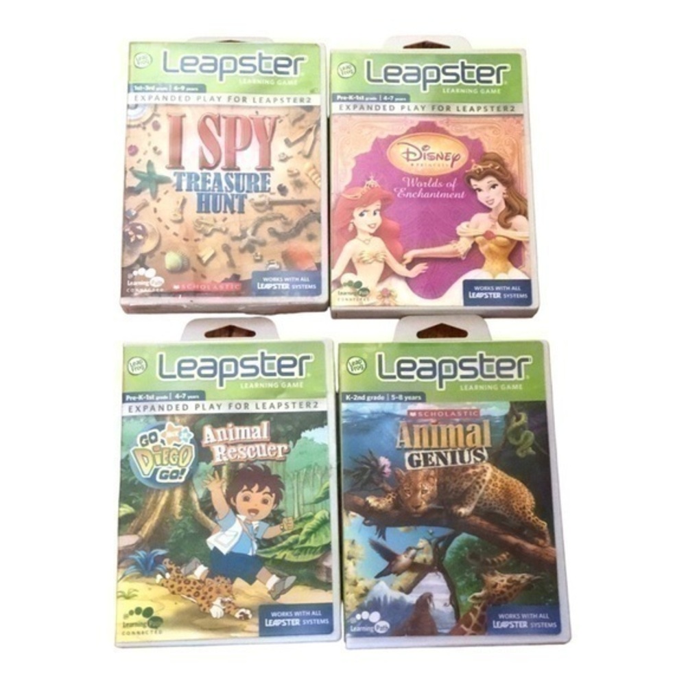 Set of 4 Leapster Leapfrog Games